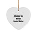 Funny Barber Heart Ornament Gifts from Men to Friends for Barber Christmas Unique Presents - Image 1