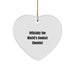 Funny Chemist Heart Ornament Gifts from Men to Friends, Gifts for Chemist Love Christmas Decorations - Image 1
