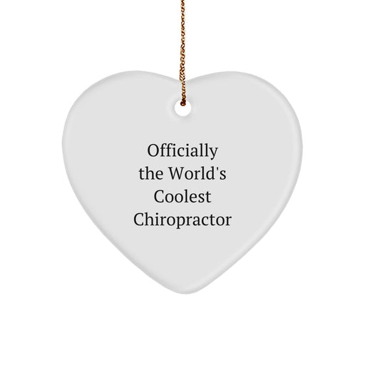 Funny Chiropractor Heart Ornament Gifts from Friends and Family for Christmas Unique - Image 1
