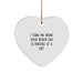 Funny Bonus Dad Gifts from Men to Bonus Dad, Heart Ornament for Christmas Unique Gifts, I Think Me Being Your Bonus Dad Is Enough Of A Gift - Image 1