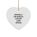 Funny Loan Officer Gifts from Men - Officially World's Coolest Heart Ornament for Loan Officer Friends Family Christmas Unique - Image 1
