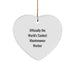 Funny Maintenance Worker Heart Ornament Gifts from Friends and Family, Heart Shaped, Christmas Unique Gifts for Maintenance Worker - Image 1