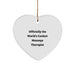 Funny Massage Therapist Gifts from Friends, Heart Ornament for Men or Women, World's Coolest Massage Therapist Quote, Christmas Unique Gifts for Family - Image 1