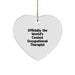 Funny Occupational Therapist Gifts from Men to Women Coworkers Friends Family - Heart Ornament for Christmas Unique Presents - Image 1