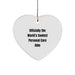 Funny Personal Care Aide Gifts for Men from Friends - Heart Ornament Officially The World's Coolest - Image 1
