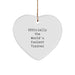 Funny Trainer Heart Ornament, Christmas Unique Gifts for Trainers, Gifts from Friends, Inspirational Quote, 'Officially The World's Coolest Trainer' - Image 1
