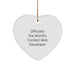 Funny Web Developer Heart Ornament Gifts from Friends to Web Developer at Christmas Unique Gifts - Image 1