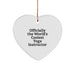 Funny Yoga Instructor Gifts from Friends to Yoga Instructor Heart Ornament for Christmas Unique - Image 1