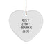 Funny Advisor Gift, Heart Ornament for Christmas, Best Effin' Advisor Ever Quote, Gifts from Friends and Family - Image 1
