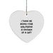 Funny Sweetheart Heart Ornament Gifts from Men to Women for Christmas Unique Love Quote - Image 1