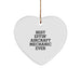Funny Aircraft Mechanic Gifts from Men to Best Effin' Men - Unique Christmas Heart Ornament for Aircraft Mechanic Lovers, Inspirational Quote Decor - Image 1
