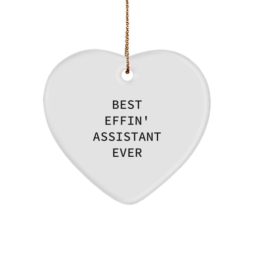 Funny Assistant Heart Ornament Gifts from Men to Assistant Friends at Christmas - Image 1