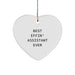 Funny Assistant Heart Ornament Gifts from Men to Assistant Friends at Christmas - Image 1