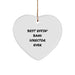 Funny Band Director Gifts from Women for Men - Heart Ornament, Best 'Effin' Ever Quote, Christmas Unique Gifts - Image 1
