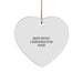 Funny Chiropractor Gifts from Men to Best 'Effin' Ever Chiropractor Heart Ornament for Christmas - Image 1
