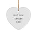 Funny Comedian Gifts from Friends, Heart Ornament for Best Effin' Comedian Ever, Christmas Unique Gifts for Men - Image 1