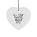 Funny Quote Gifts from Men to Financial Advisor, Heart Ornament, Christmas Unique Gifts for Financial Advisors - Image 1