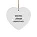 Funny Landscape Architect Gifts from Friends, Funny Heart Ornament, Best Effin' Ever, Christmas Unique Gifts - Image 1