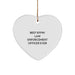 Funny Law Enforcement Officer Gifts from Family - Best Effin' Officer Ever Heart Ornament, Christmas Unique Gifts for Men, Women, or Coworkers - Image 1