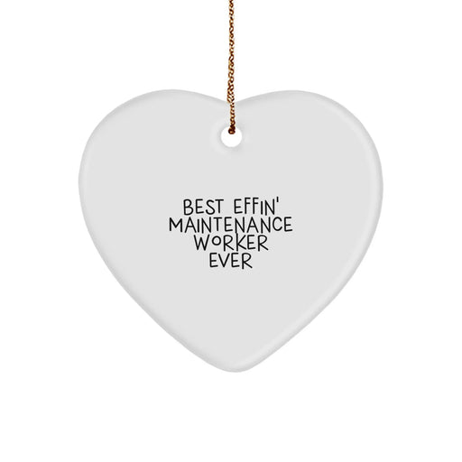 Funny Maintenance Worker Heart Ornament for Men Gifts from Husband for Christmas Unique Presents - Image 1