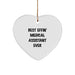 Funny Medical Assistant Heart Ornament Gifts from Friends and Family - Best Effin' Medical Assistant Ever Christmas Unique - Image 1