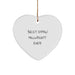 Funny Millwright Gifts, Heart Ornament for Millwright, Best Effin' Millwright Ever Christmas Unique Gifts from Friends - Image 1
