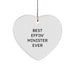 Funny Minister Gifts, Heart Ornament for Minister Friends, Christmas Unique Gifts from Men to Minister - Image 1