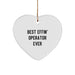 Funny Operator Gifts for Men, 'Best Effin' Operator Ever' Heart Ornament, Christmas Unique Gifts from Friends, Family, or Coworkers - Image 1