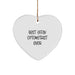 Funny Optometrist Gifts from Friends and Family, Heart Ornament for Best Effin' Optometrist Ever, Unique Christmas Unique Gifts for Optometrist - Image 1