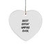 Funny Umpire Heart Ornaments for Christmas - Best Effin' Umpire Ever Gifts from Friends to Umpire Lovers - Image 1
