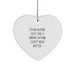 Author Heart Ornament, Funny Quote 'I'm An Author. Just Like A Normal Author Except Much Hotter.' Gifts from Friends for Christmas - Image 1