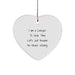 Funny Lawyer Gifts for Men, Christmas Unique Gifts from Friends, Heart Ornament - Image 1