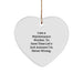 Funny Maintenance Worker Gifts for Men - Heart Ornament with I Am A Maintenance Worker Quote, Perfect Christmas Unique Gifts from Coworkers - Image 1