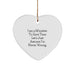 Funny Minister Christmas Heart Ornament Gifts from Men to Minister Friends - Image 1
