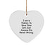 Funny Trainer Gifts from Friends, Heart Ornament, Christmas Unique Presents for Trainers - 'I'm Never Wrong' Humorous Motivational Quote - Image 1