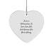 Funny Veterinarian Gifts, Heart Ornament from Friends for Christmas, I'm Never Wrong Quote - Image 1