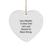 Funny Warden Heart Ornament Gifts from Men to Friends or Family, Christmas Unique Present Idea for Him or Her, Inspirational Warden Quote - Image 1