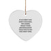 Funny Archeologist Gifts from Friends and Family - Heart Ornament for Christmas Unique Gifts - Image 1
