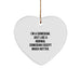 Comedian Christmas Ornament Gifts from Friends - Funny Heart Decor for Comedian Lover - Image 1