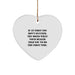 Funny Dealer Heart Ornaments for Christmas Unique Gifts from Men to Friends - Dealer Quotes Heart Shaped White Ornament, Perfect for Dealer Gifts - Image 1