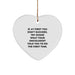 Funny Oncologist Gifts from Family for Oncologists on Christmas Unique Heart Ornament with Quote If At First You Don't Succeed Try Doing What Your Oncologist Told You To Do The First Time - Image 1