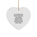 Funny Porter Gifts from Men to Porter - Heart Ornament with If At First You Don't Succeed Quote, Perfect for Christmas Unique Gifts - Image 1