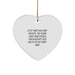 Funny School Psychologist Gifts for Men - Heart Ornament with Inspirational Quote, Gifts from Friends or Family for School Psychologist Christmas Unique Gifts - Image 1