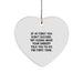 Funny Sheriff Gifts from Friends Christmas Unique Heart Ornaments for Sheriff Men - Image 1
