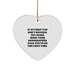 Funny Sonographer Gifts from Friends and Family - If At First You Don't Succeed, Try Doing What Your Sonographer Told You To Do The First Time. Heart Ornament for Christmas Unique Gifts - Image 1
