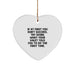 Funny Valet Gifts from Friends, Heart Ornament with If At First You Dont Succeed, Try Doing What Your Valet Told You To Do The First Time. Christmas Unique Gifts for Valet - Image 1