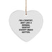 Dentist's Hot Gift, Heart Ornament, 'I'm A Dentist. Just Like A Normal Dentist Except Much Hotter.' Quotes, Gifts from Friends to Dentists for Christmas - Image 1