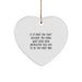Funny Yoga Instructor Christmas Unique Gifts from Friends for Men Women Coworkers Family - Heart Ornament with Inspirational Quote - Image 1