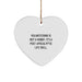 Funny Volunteering Gifts from Friends for Volunteers, Heart Ornament, 'Volunteering Is Not A Hobby. It's A Post-apocalyptic Life Skill.' Christmas Unique Gifts - Image 1