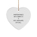 Amateur Radio Heart Ornament - Funny Quote, Ideal Gifts for Amateur Radio Enthusiasts, Family, Friends, Coworkers, Christmas Unique Presents - Image 1